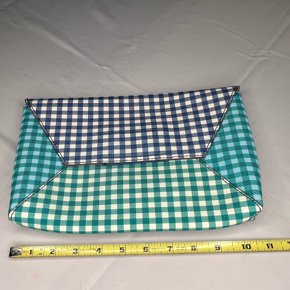 J.Crew Envelope Clutch in Patchwork Gingham NWT